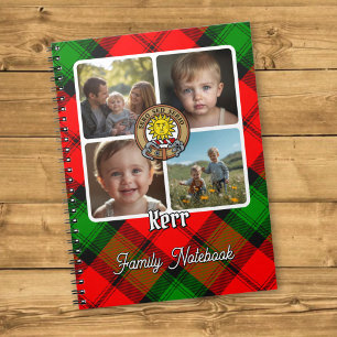 Kerr familiefotocollage notitieboek