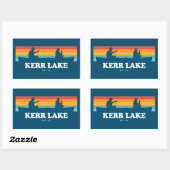 Kerr Lake Virginia North Carolina Canoe Rechthoekige Sticker (Vel)