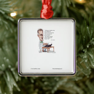 Kerr/Londen James Joyce & English is Torture Quote Metalen Ornament