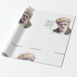 Kerr/London James Joyce & "God Sprak" Citaat Cadeaupapier
