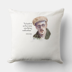 Kerr/London James Joyce & "God Sprak" Citaat Kussen