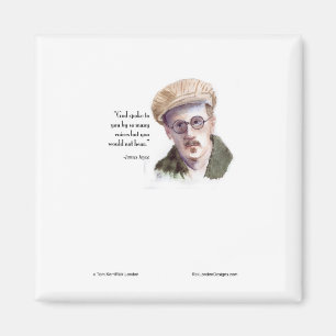 Kerr/London James Joyce & "God Sprak" citaat Magneet