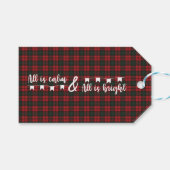Kerr Moderne Schotse Clan Tartan Cadeaulabel (Voorkant (Horizontaal))