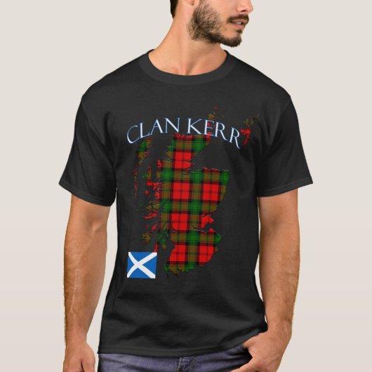 Kerr Scottish Clan Tartan Schotland T-shirt (Voorkant)