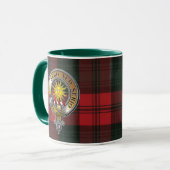 Kerr Tartan & Badge Mok (Voorkant links)