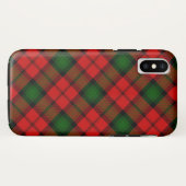Kerr tartan rode groene vlegel Case-Mate iPhone case (Achterkant (horizontaal))