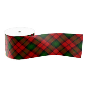 Kerr tartan rode groene vlegel grosgrain lint