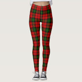 Kerr tartan rode groene vlegel leggings (Voorkant)