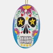 Kerri Ambrosino Art Ornament Sugar Skull (Links)
