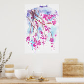 Kerry Blossom flower waterverf, kunstdruk Poster (Keuken)