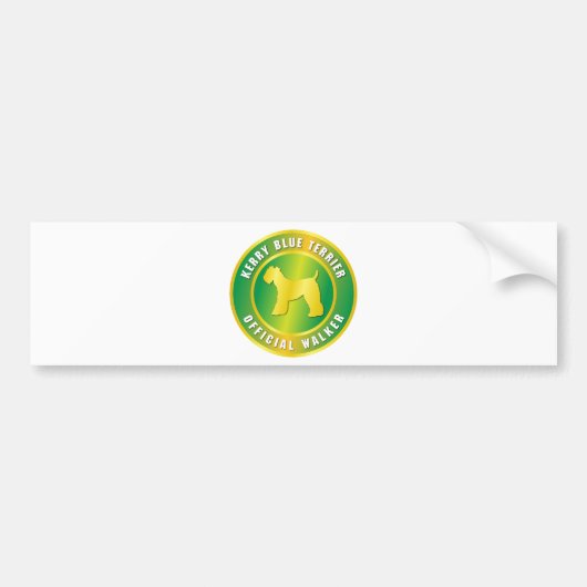 Kerry Blue Terrier Bumpersticker (Voorkant)