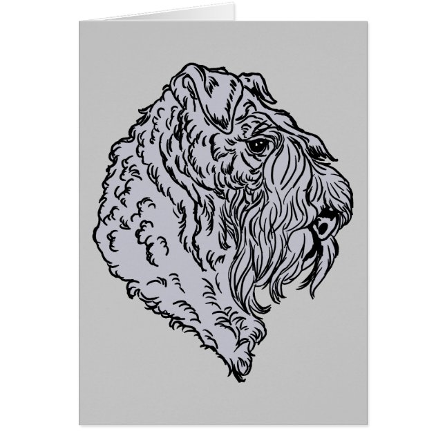 Kerry Blue Terrier Bust (Voorkant)