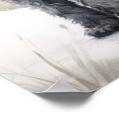 Kerry Blue Terrier Dog Art Imprimer Poster (Coin)