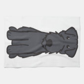 Kerry Blue Terrier Dog Cartoon Theedoek (Horizontaal)