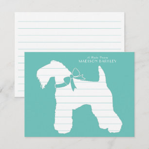 Kerry Blue Terrier Dog Puppy Bedankkaart