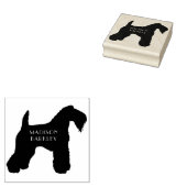 Kerry Blue Terrier Dog Puppy Rubberstempel (Gestempeld)