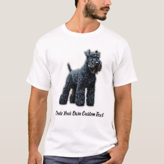 Kerry Blue Terrier hond Maak je eigen aangepaste t T-shirt