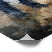 Kerry Blue Terrier Hondenkunst Print Poster (Hoek)