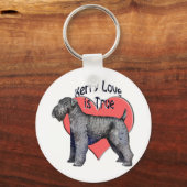 Kerry_Blue_Terrier_love Sleutelhanger (Voorkant)