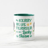 Kerry Blue Terrier Lucky Charm Iers Hondenliefhebb Mok (Midden)