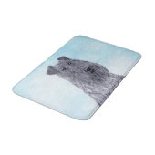 Kerry Blue Terrier Painting Cute Original Dog Art Badmat (Gekanteld)