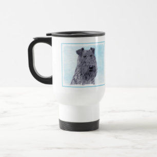Kerry Blue Terrier Painting Cute Original Dog Art Reisbeker