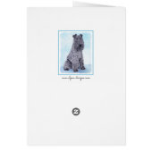 Kerry Blue Terrier peinture mignonne Chien d'origi (Dos)