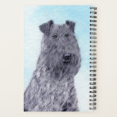 Kerry Blue Terrier peinture mignonne Chien d'origi (Dos)