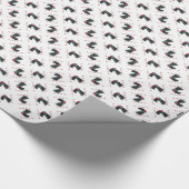 Kerry Blue Terrier Santa Paws Cadeaupapier (Hoek)