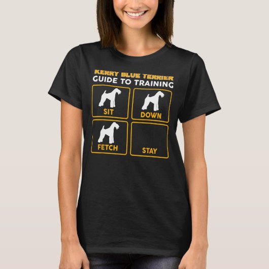 Kerry Blue Terrier T-Shirt Funny Guide De Formatio (Devant)