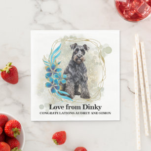 Kerry Blue Terrier Trouwservetten Met Honden Foto Servet