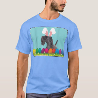 Kerry Blue Terrier w Bunny Ears T-shirt