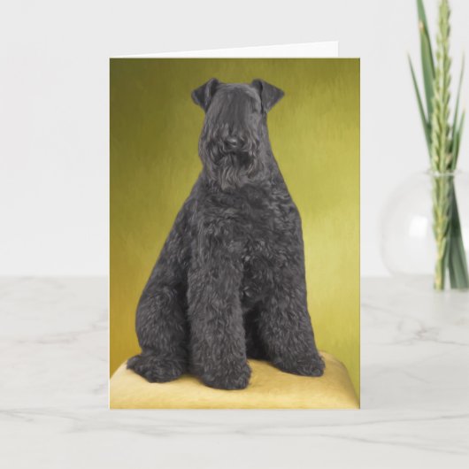 Kerry Blue Terrier Wenskaart Kaart (Voorkant)