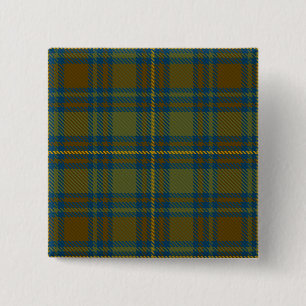 Kerry County Irish Tartan Vierkante Button 5,1 Cm