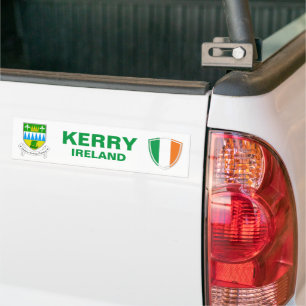 Kerry Ireland Crest en Irish Flag Bumpersticker