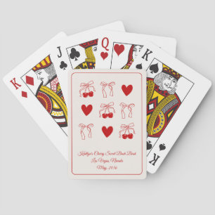 Kers Bachelorette Feestspel Speelkaart Favorieten Pokerkaarten