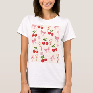 Kers Boog Cute Retro Esthetische T-Shirt