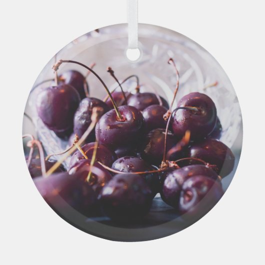 Kers Glas Ornament (Voorkant)