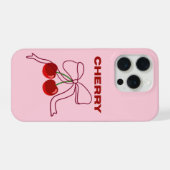 Kers iphone hoesje iPhone 15 pro hoesje (Achterkant horizontaal)