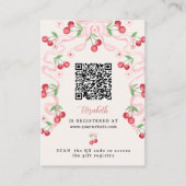 Kers op de Taart | Trouwcadeau QR Code Informatiekaartje (Voorkant)