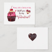 Kers op de top notitiekaartje (Voorkant / Achterkant)