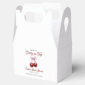 Kers Op Roze Strik Bruidsaandacht Bedankt Bedankdoosjes (Geopend)