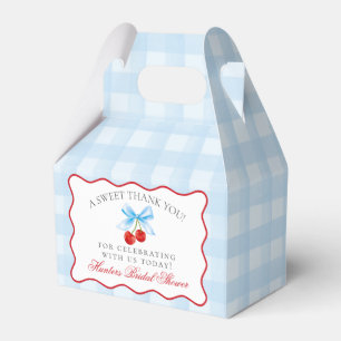 Kers Zoete Blauwe Kokette Trouwfeest Favor Doos Bedankdoosjes