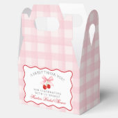 Kers Zoete Roze Coquette Trouwfeest Favor Doos Bedankdoosjes (Geopend)