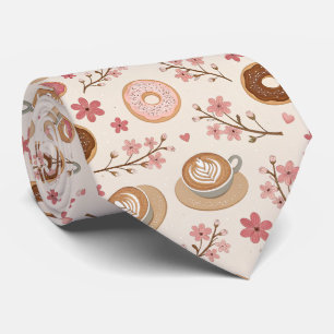 Kersbloesem Coffee Cozy Patroon (3) Stropdas