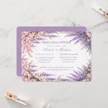 Kersbloesem & Lavendelboom Rehearsal Dinner