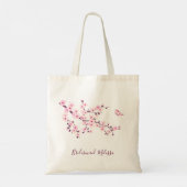 Kersbloesem Roze Maatwerk Tote Bag (Achterkant)