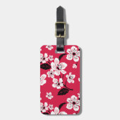 KERSBLOESEM - SAKURA (ROOD) BAGAGELABEL (Voorkant verticaal)