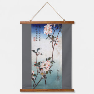 Kersebloesboom met zwaluw, Hiroshige Hangend Wandkleed