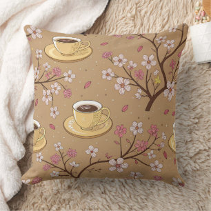 Kersebloesem Coffee Cozy Patroon (1) Kussen